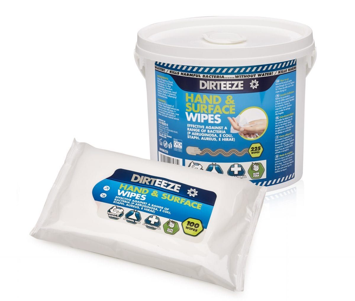  Antibacteriële Hand en Surface wipes. 