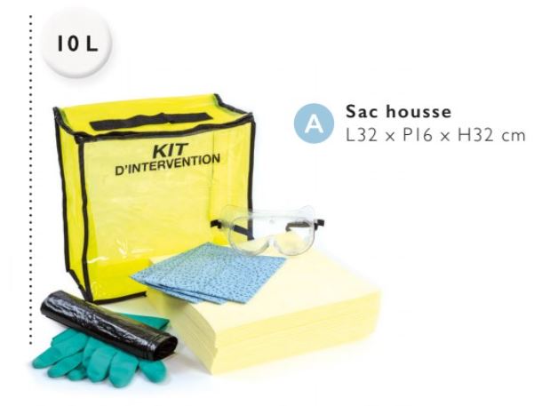 Spill kit 10L Chemicaliën