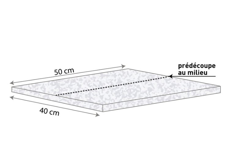 Absorptie doeken, 1-laags, grijs, 40x50 cm, 100 stuks