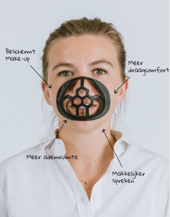 Mondmasker beugel zwart (5 stuks)