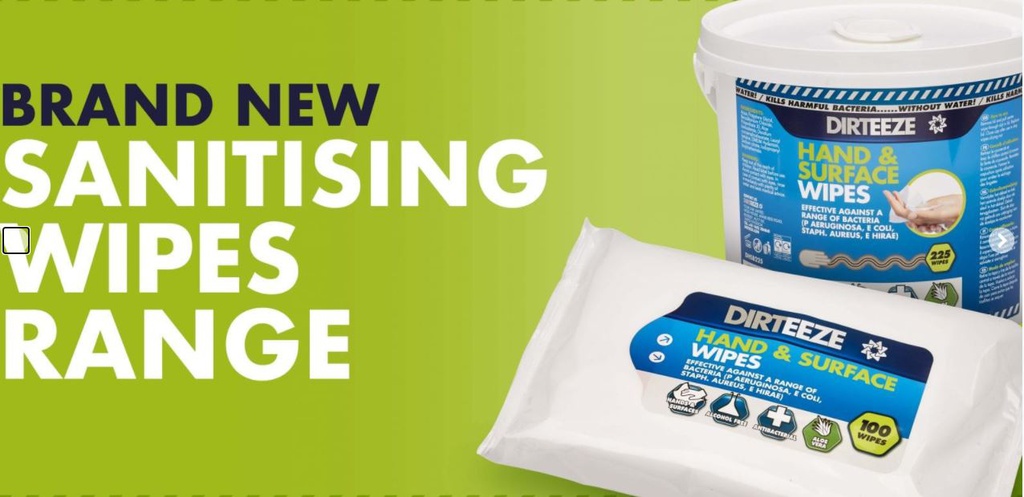 Dirteeze antibacterial hand &amp; surface wipes - Emmer 