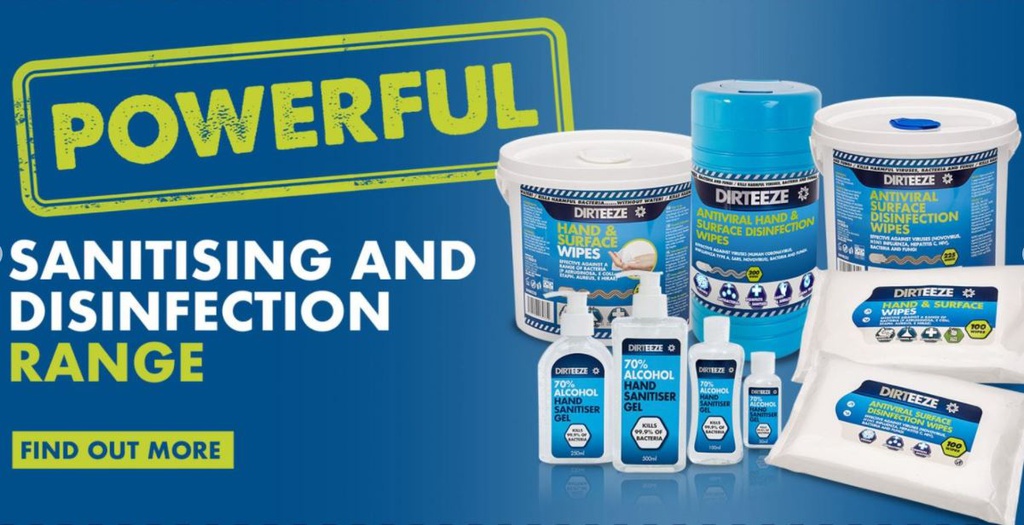 Dirteeze Antiviral &amp; Surface Disinfecting - Flat packs