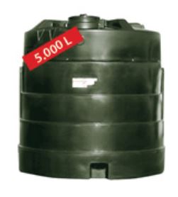 Dubbelwandige PE tank 5000 liter 